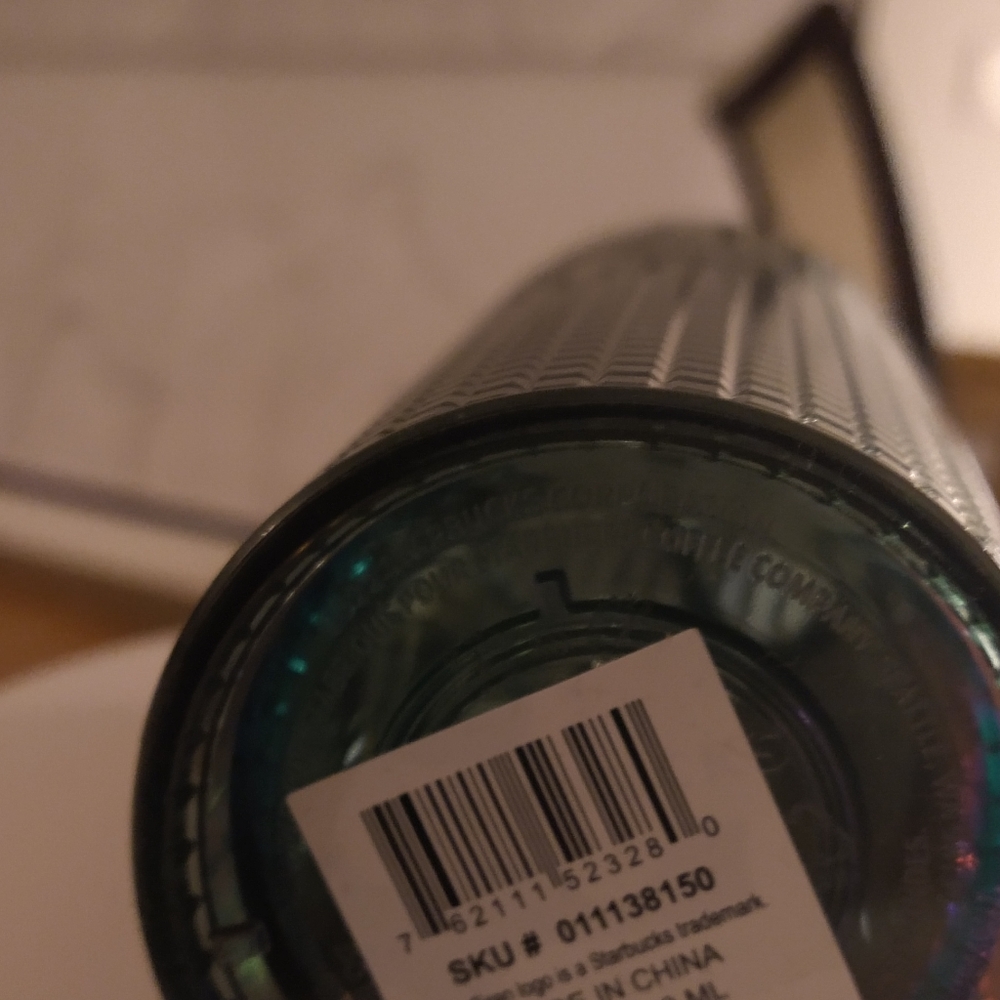Starbucks Fall 2022 Tumbler Grid Iridescent Green Rainforest Venti 24oz - Picture 7 of 10